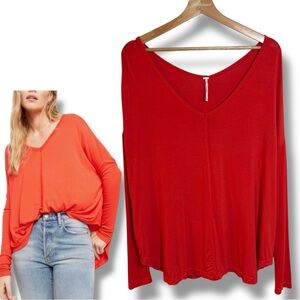 FREE PEOPLE Love Glare Slouchy Oversized Moonshine Tunic Top
